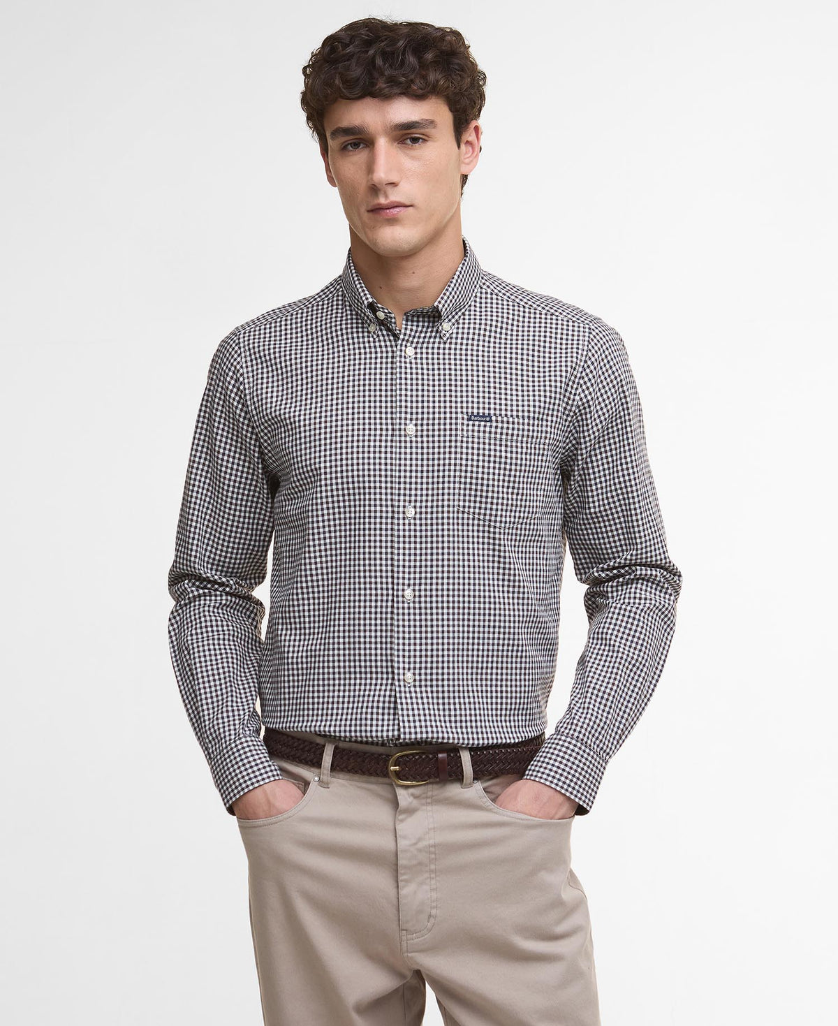Barbour Padshaw Tailored Gingham Shirt - Brown