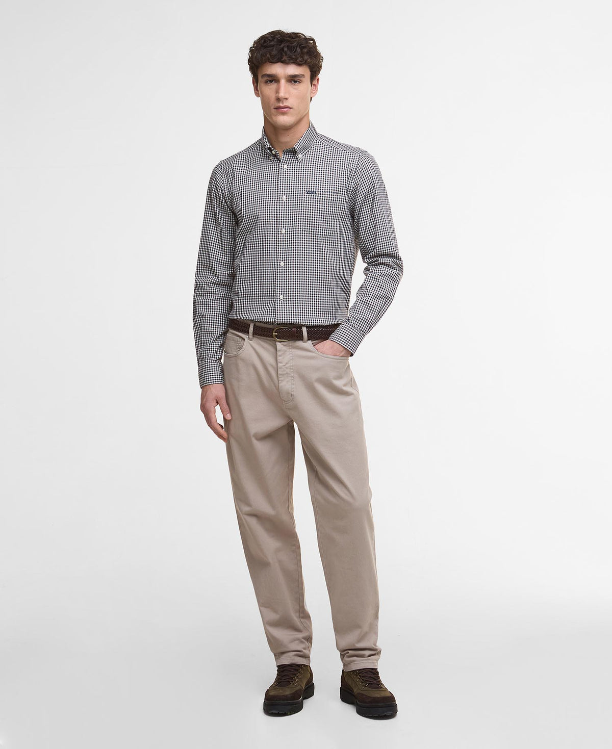 Barbour Padshaw Tailored Gingham Shirt - Brown