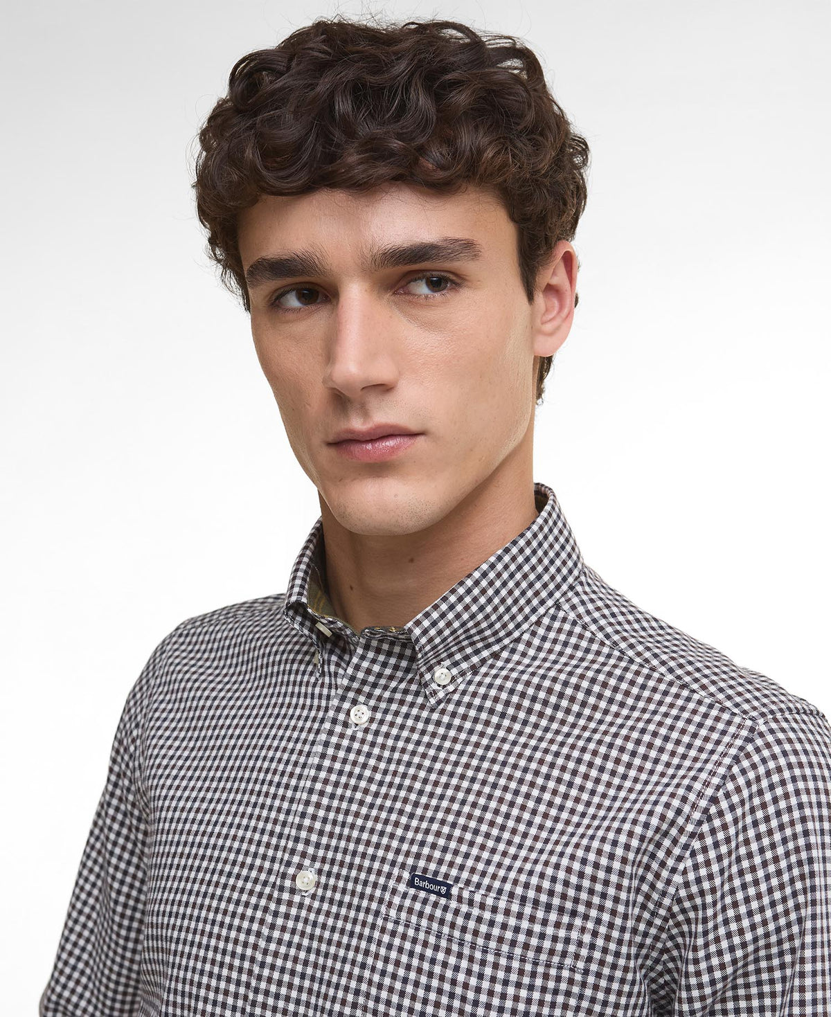 Barbour Padshaw Tailored Gingham Shirt - Brown