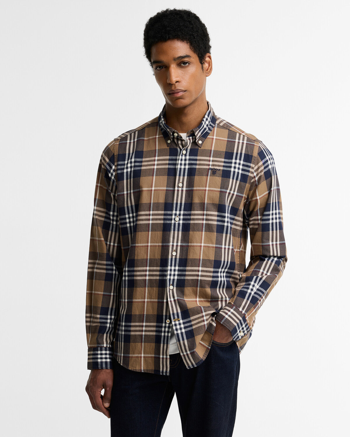 Barbour Edgar Tailored Long-Sleeved Shirt - Brown