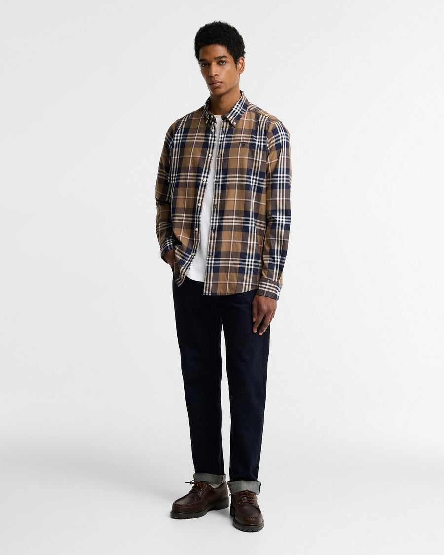 Barbour Edgar Tailored Long-Sleeved Shirt - Brown