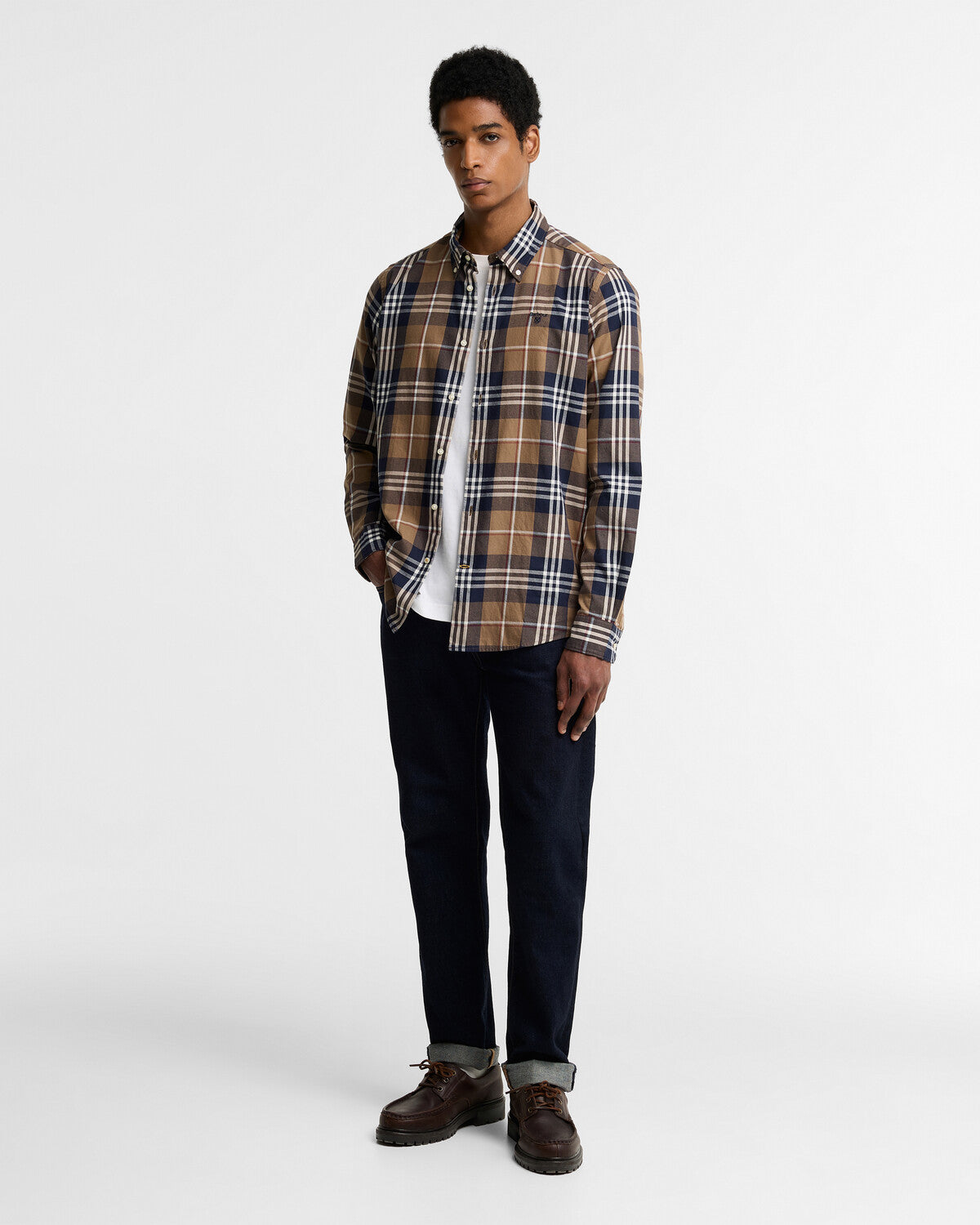 Barbour Edgar Tailored Long-Sleeved Shirt - Brown
