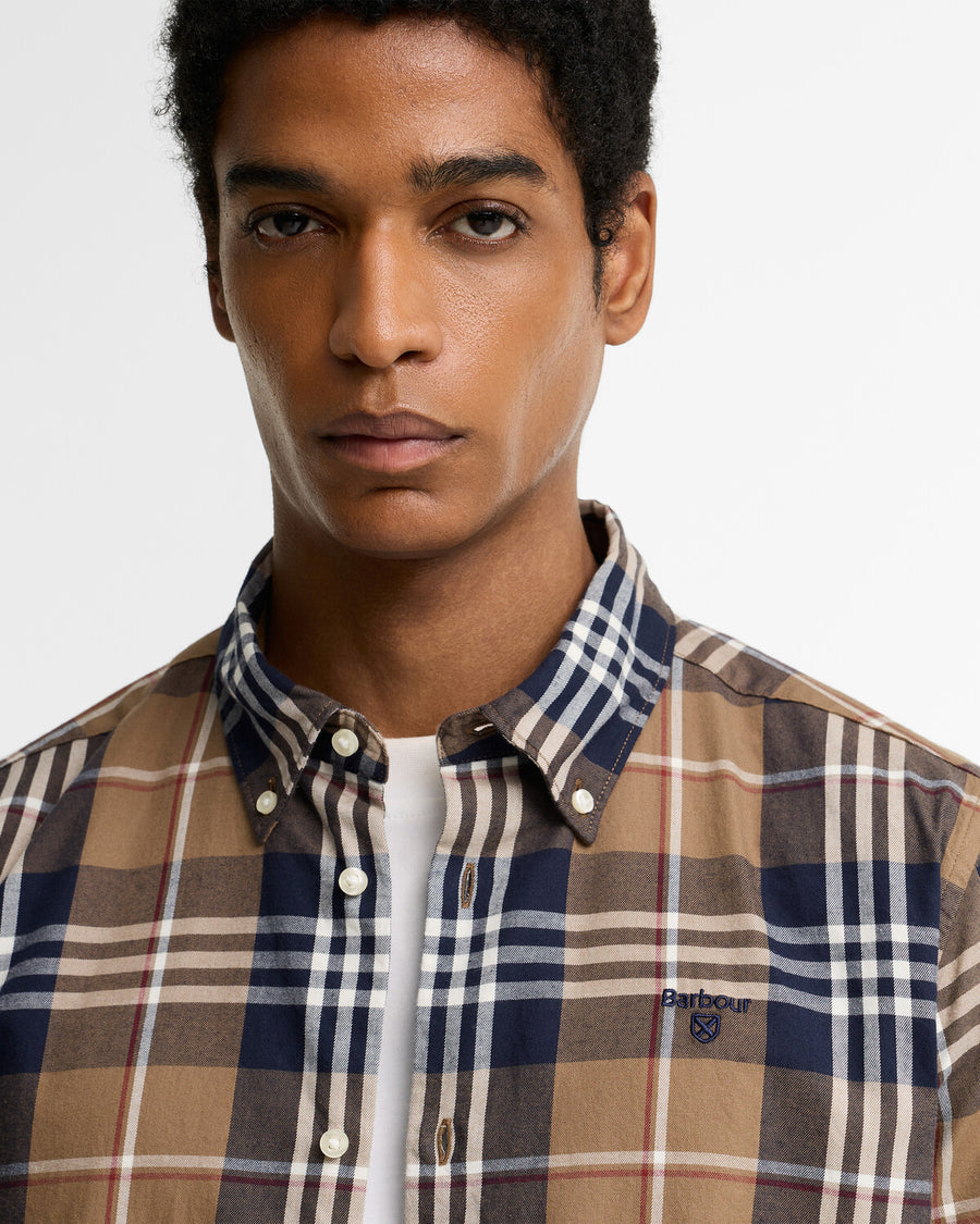Barbour Edgar Tailored Long-Sleeved Shirt - Brown
