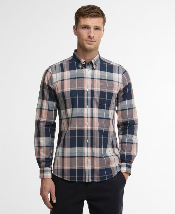 Barbour Newbridge Checked Tailored Shirt - Navy