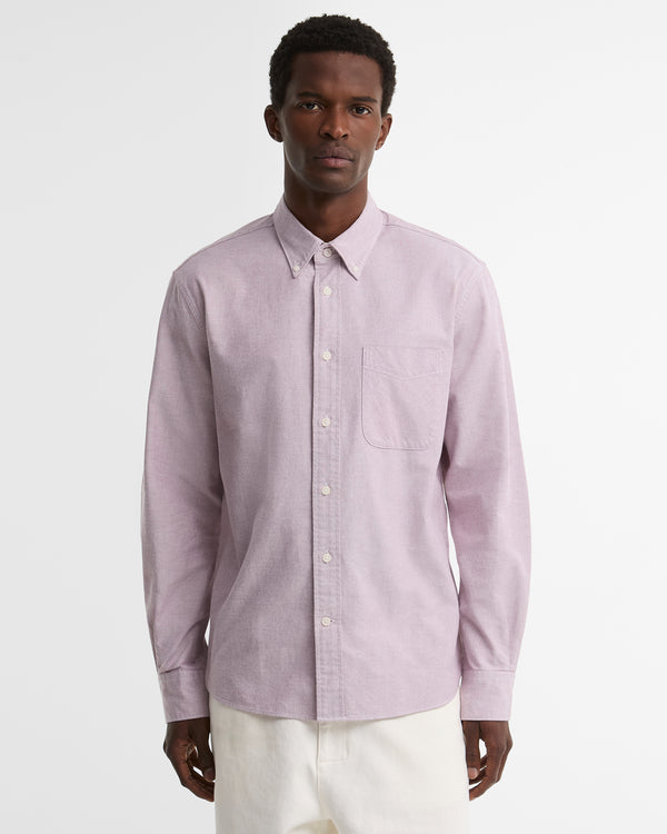 Barbour Oxford Authentic-Fit Long-Sleeved Shirt - Red