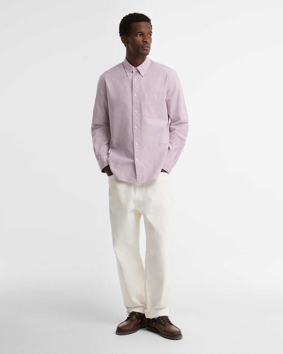 Barbour Oxford Authentic-Fit Long-Sleeved Shirt - Red