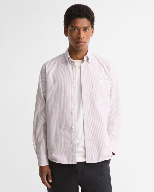 Barbour Striped Authentic-Fit Long-Sleeved Shirt - Red