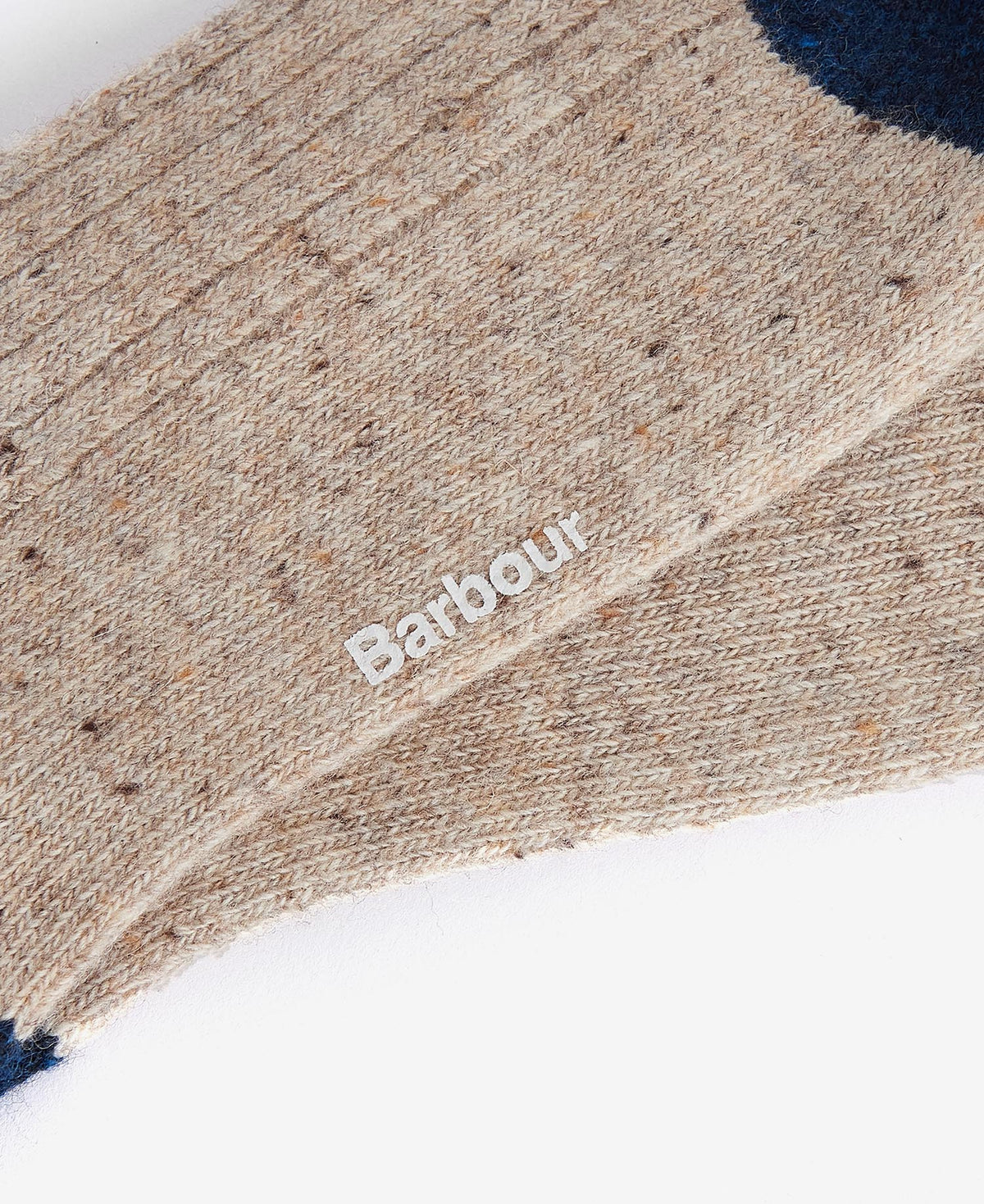 Barbour Houghton Socks - Beige / Navy