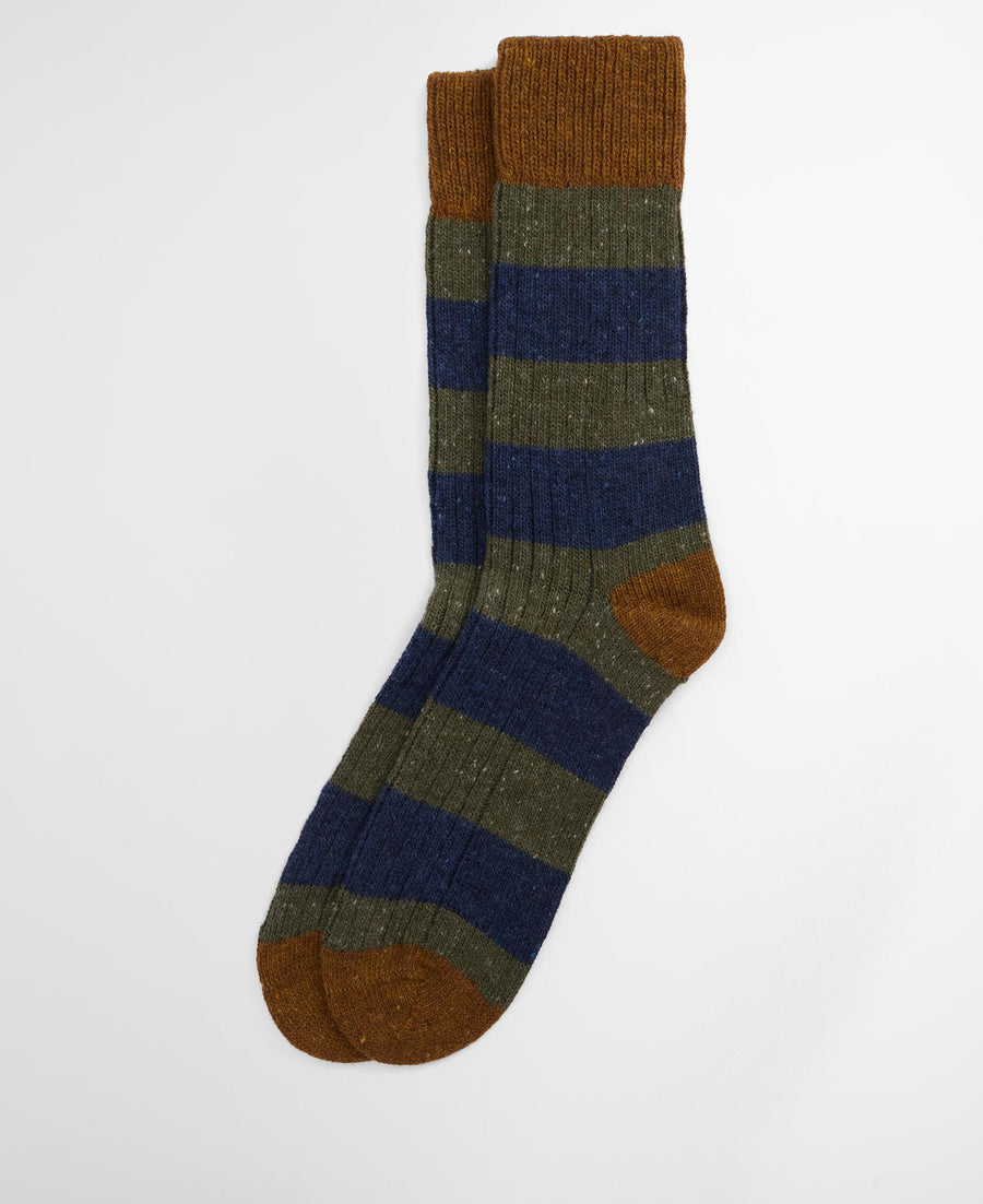 Barbour Houghton Stripe Socks - Green