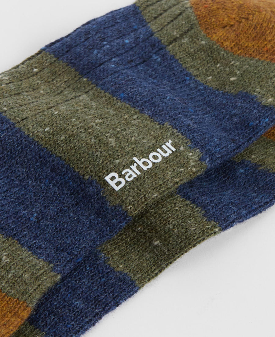 Barbour Houghton Stripe Socks - Green