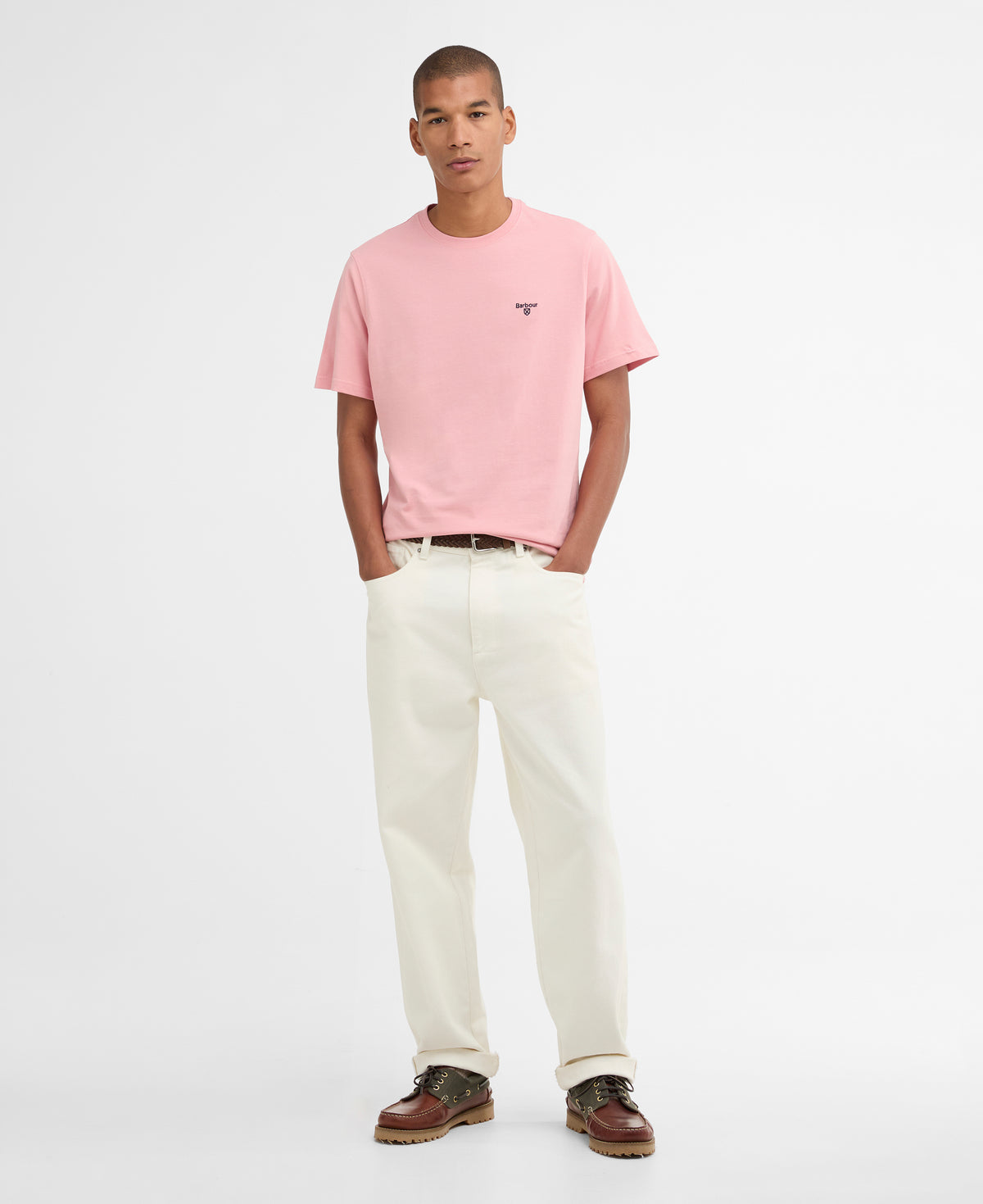 Barbour Essential Sports T-shirt - Mineral Pink