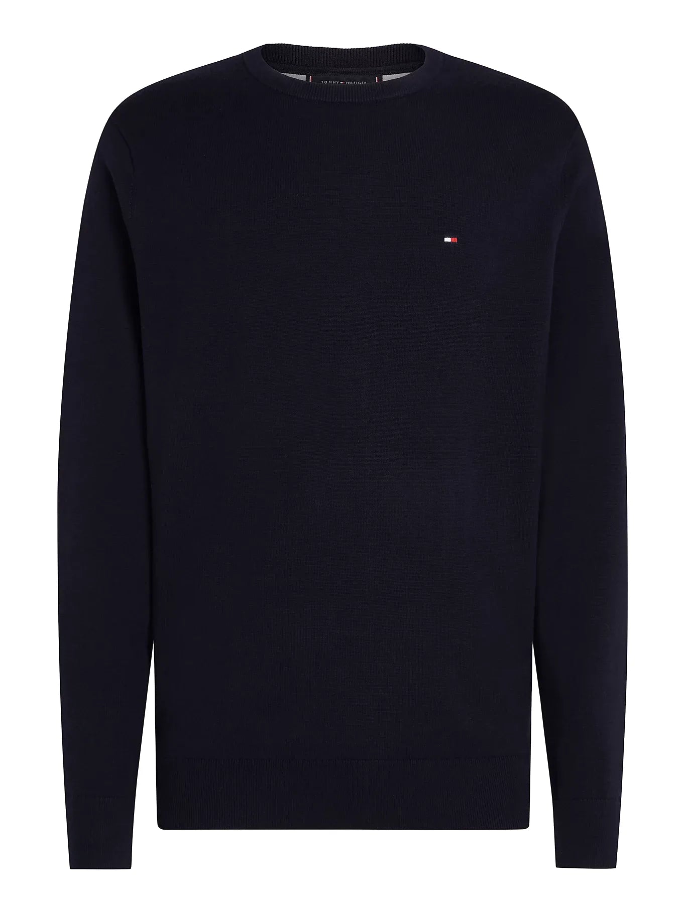 Tommy Hilfiger Flag Crew Neck Jumper Blue