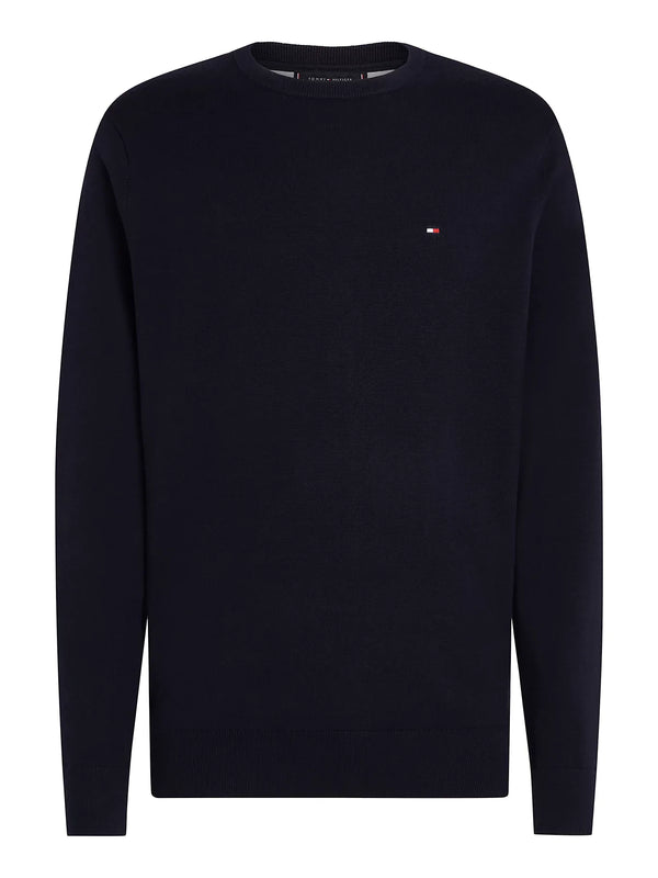 Tommy Hilfiger Flag Crew Neck Jumper - Blue