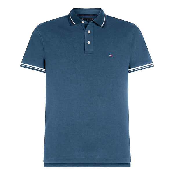 Tommy Hilfiger Slim Tipped Polo Shirt - Navy