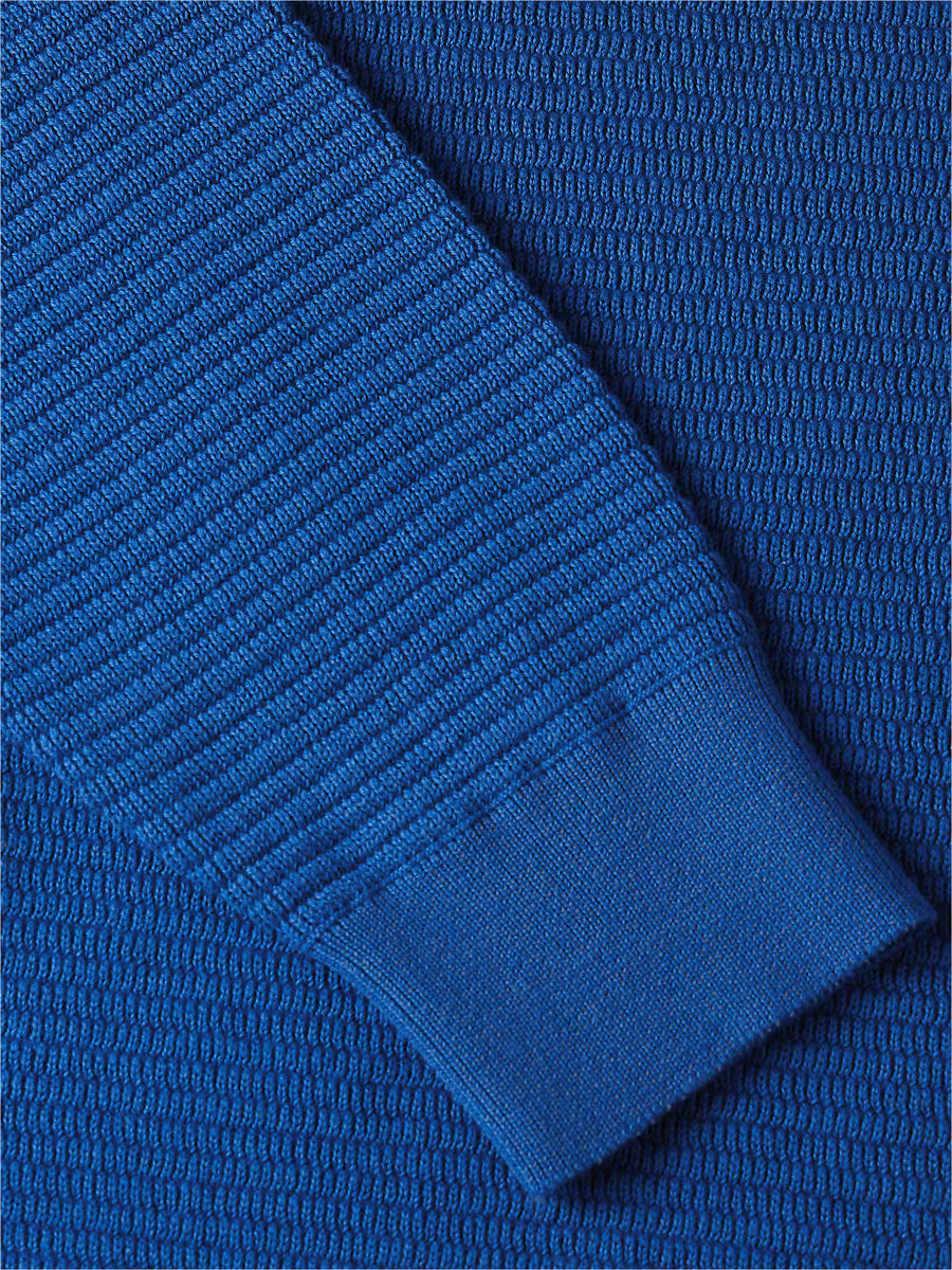 Tommy Hilfiger Seasonal Structure Crew-Neck Jumper – Blue