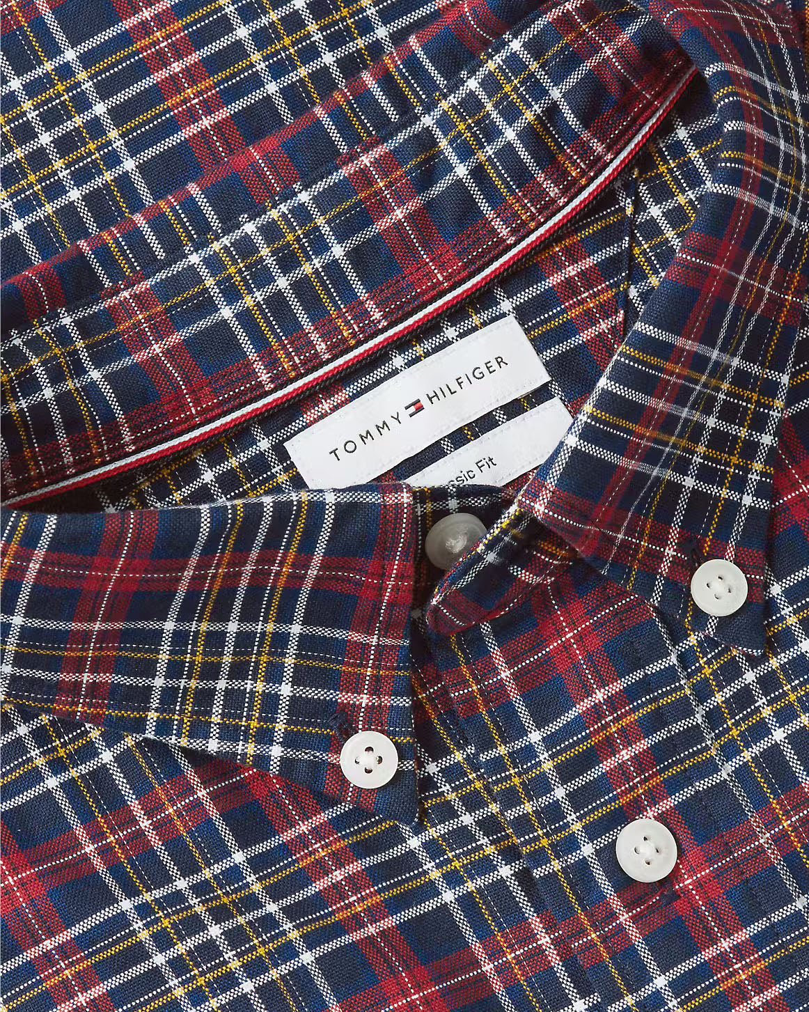 Tommy Hilfiger Oxford Tartan Check CF Shirt - Navy