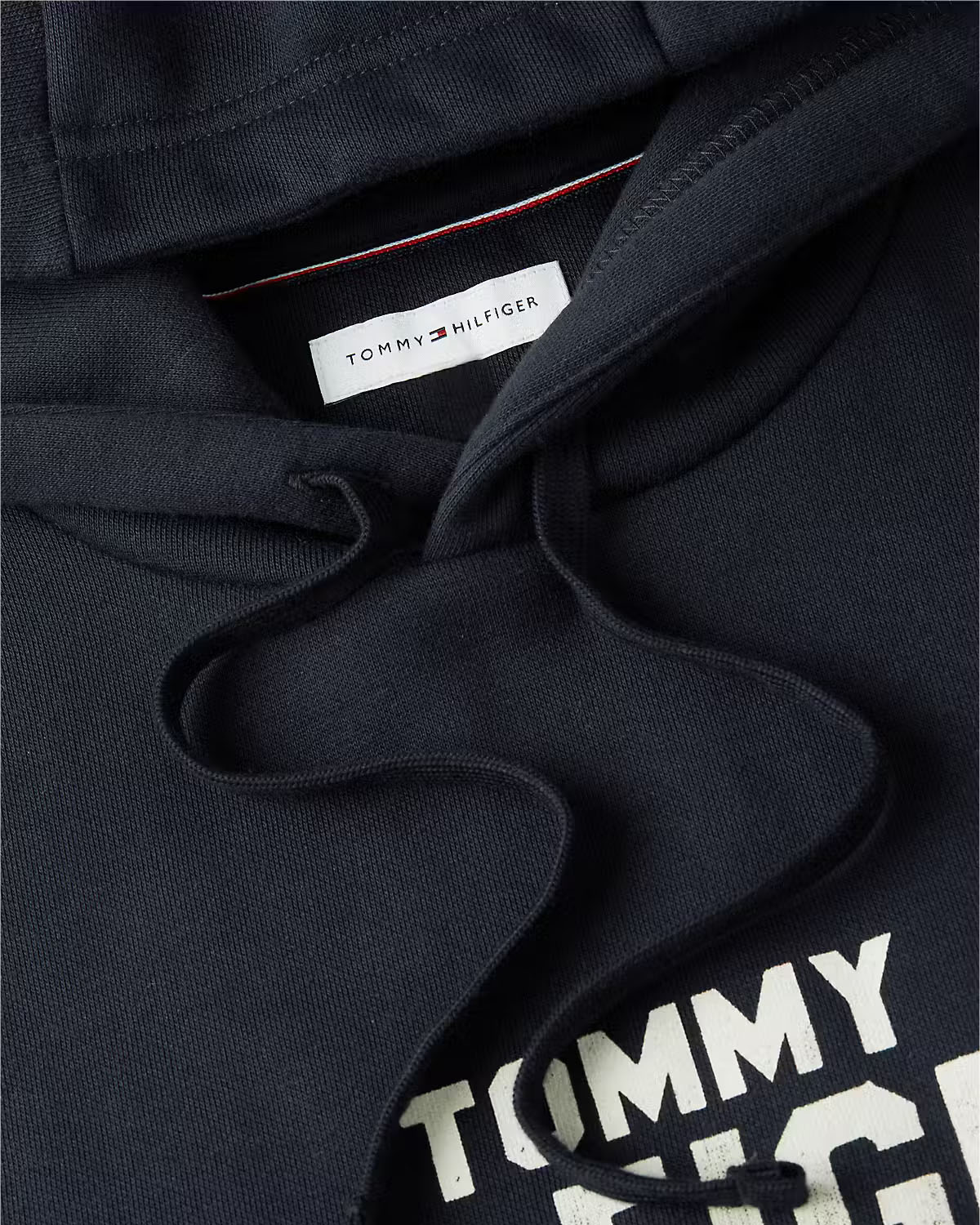 Tommy Hilfiger 'Hilfiger' Stack Regular Fleece Hoodie - Navy