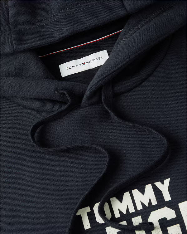 Tommy Hilfiger 'Hilfiger' Stack Regular Fleece Hoodie - Navy