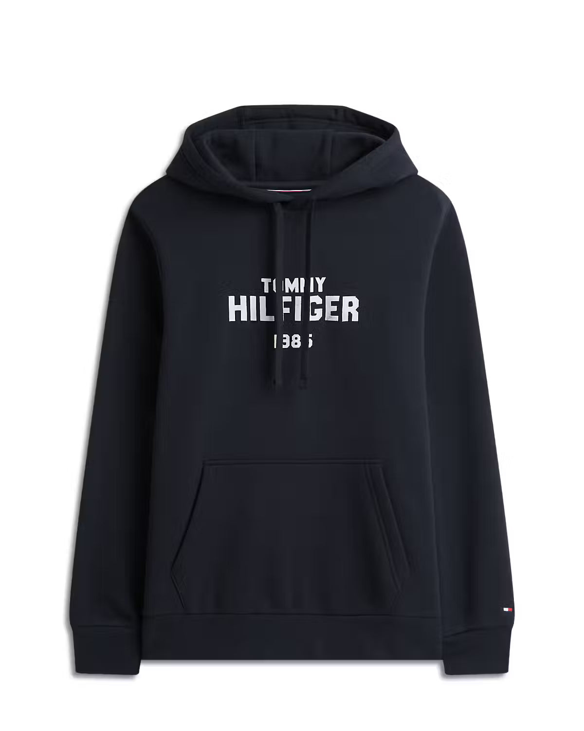 Tommy Hilfiger 'Hilfiger' Stack Regular Fleece Hoodie - Navy