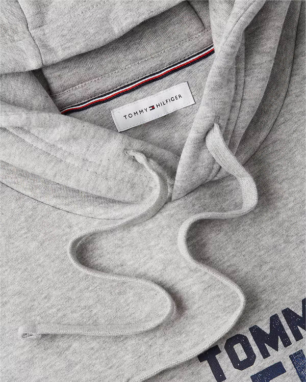 Tommy Hilfiger 'Hilfiger' Stack Regular Fleece Hoodie - Grey