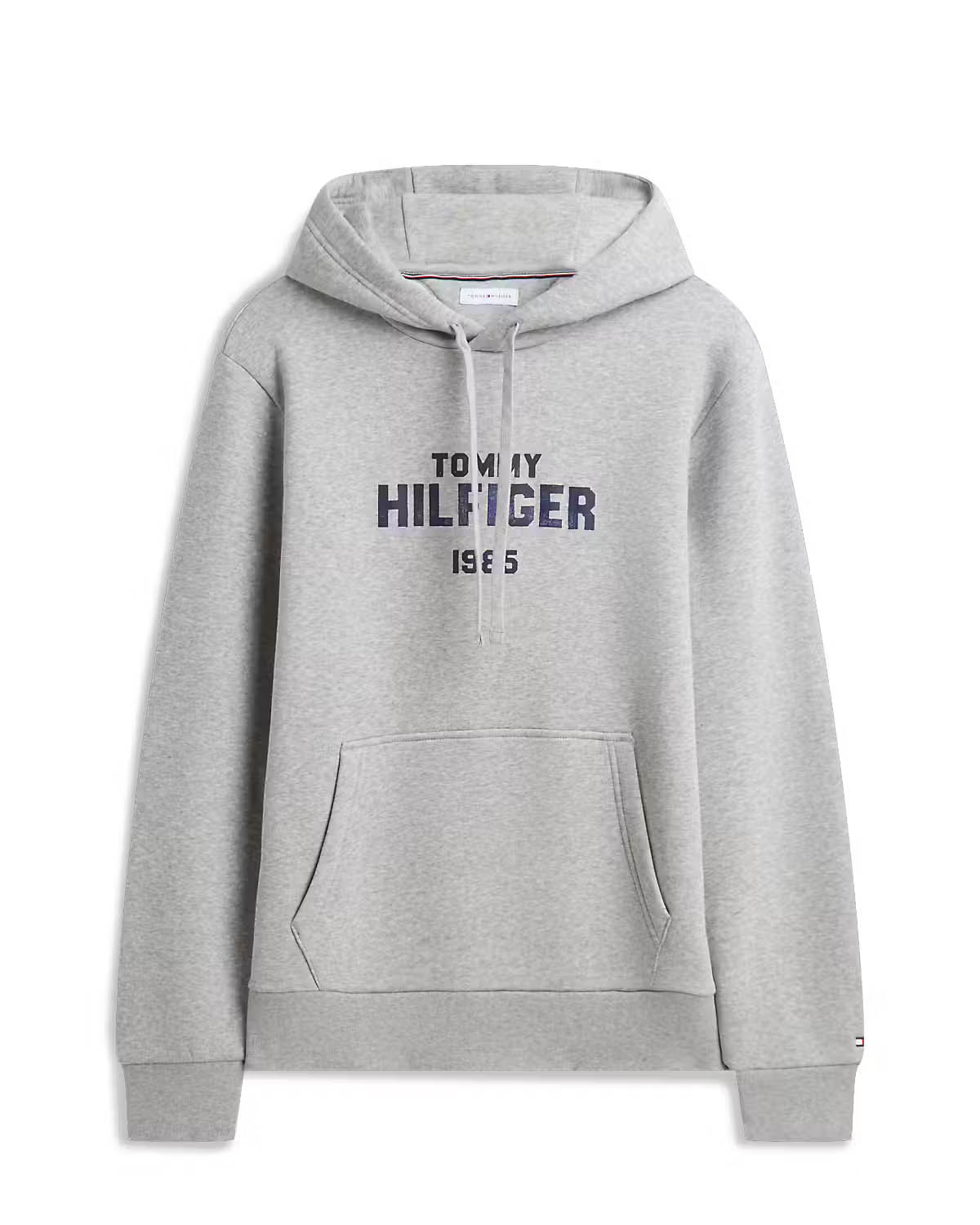 Tommy Hilfiger 'Hilfiger' Stack Regular Fleece Hoodie - Grey