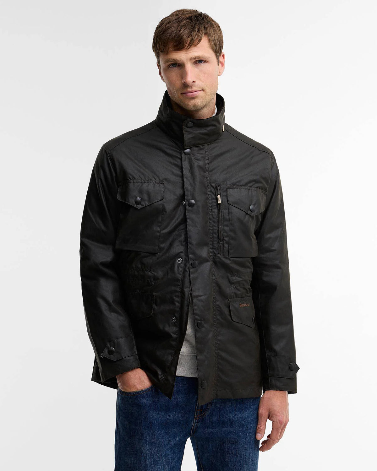 Barbour Sapper Wax Jacket - Olive