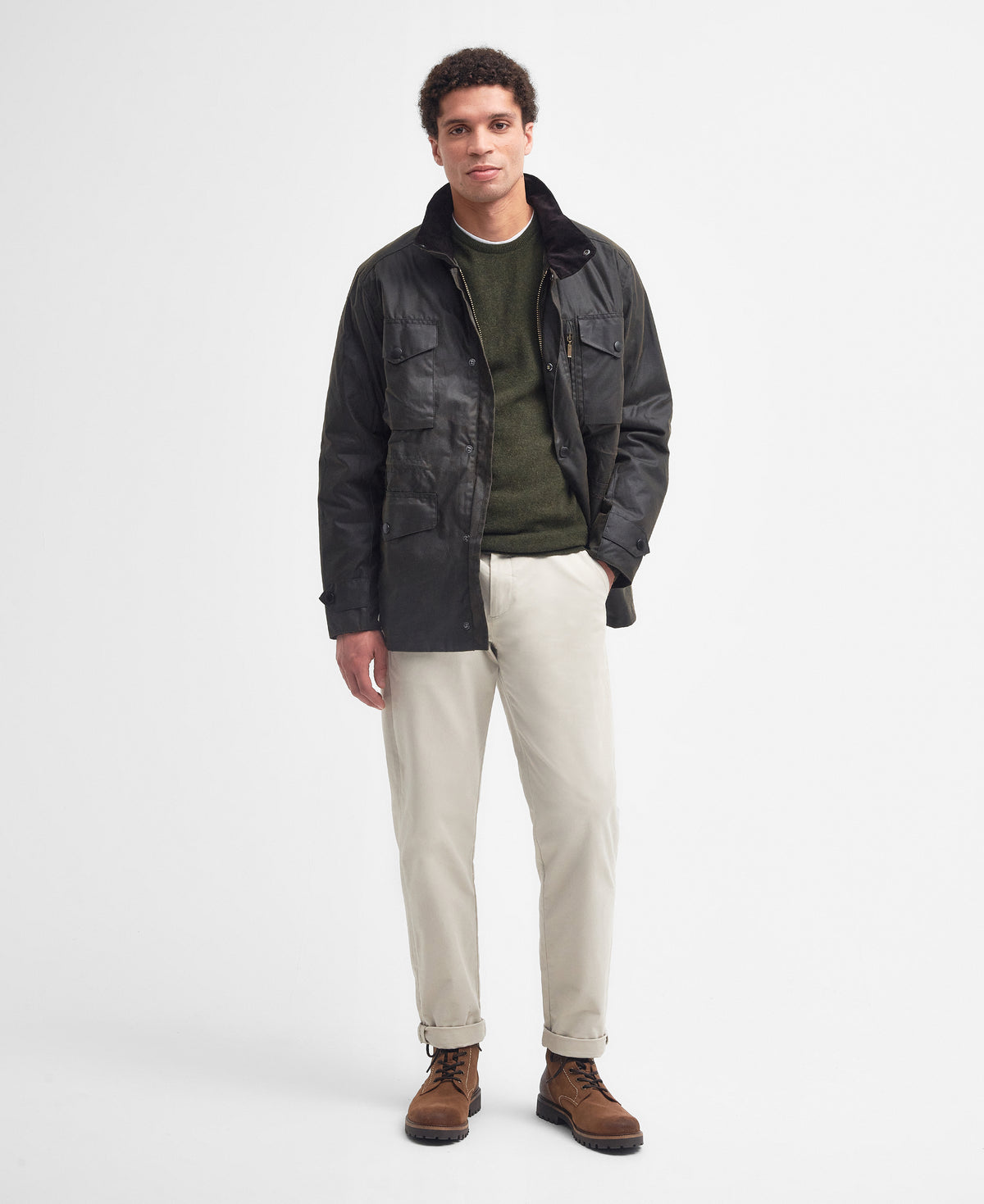 Barbour Sapper Wax Jacket - OLIVE