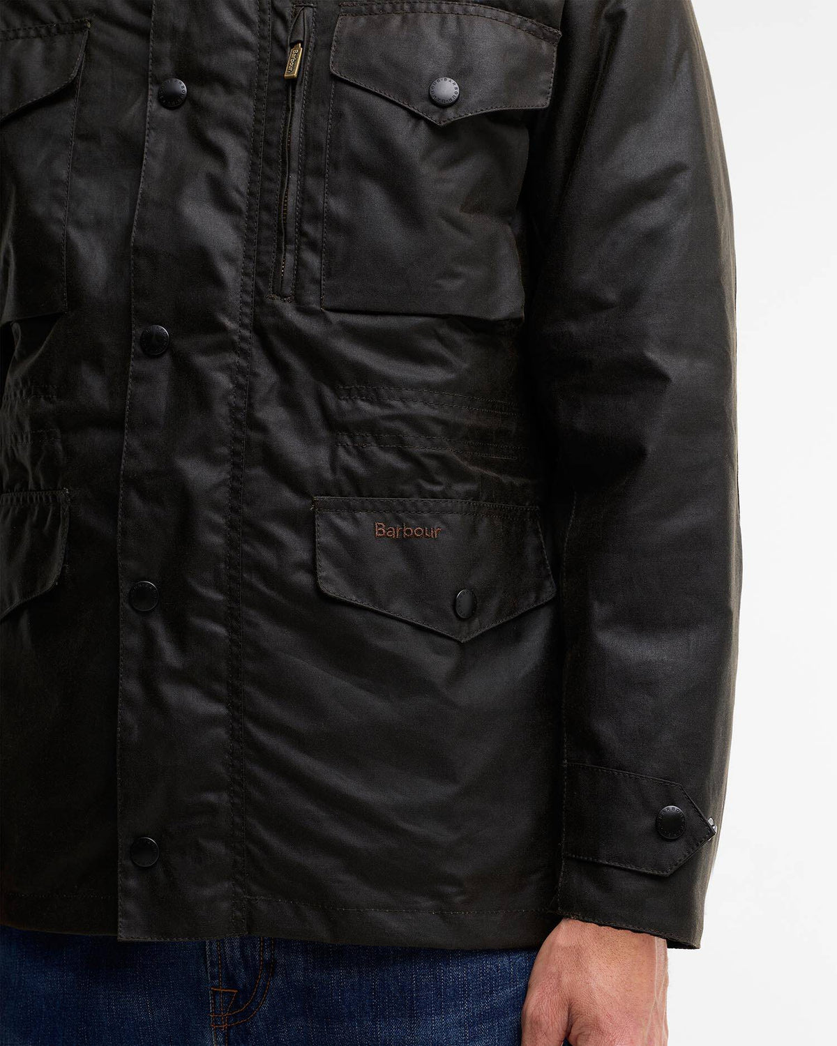 Barbour Sapper Wax Jacket - Olive