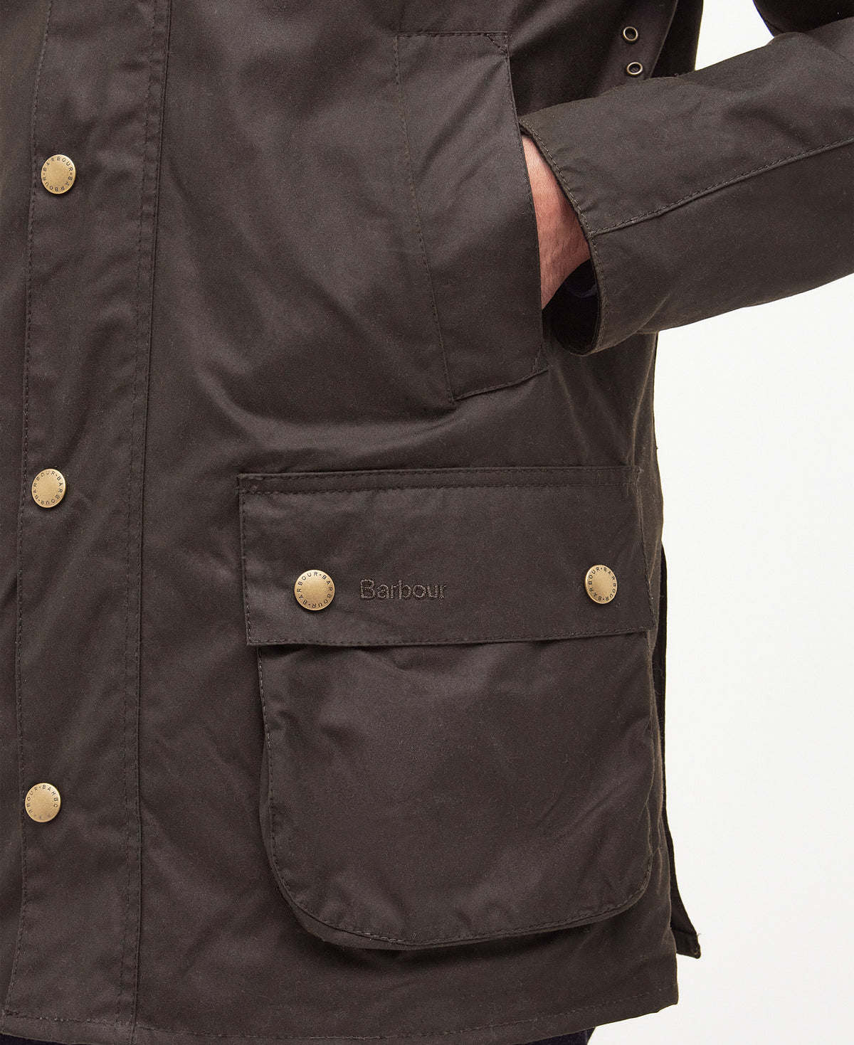 Barbour Ashby Wax Jacket - OLIVE
