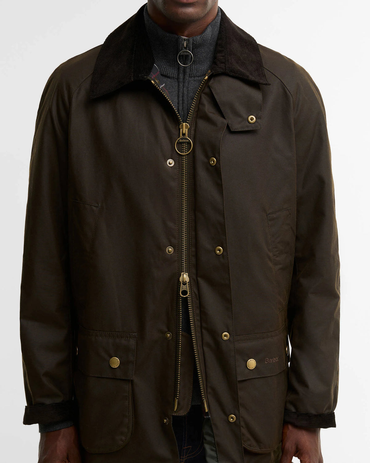 Barbour Ashby Wax Jacket - Olive