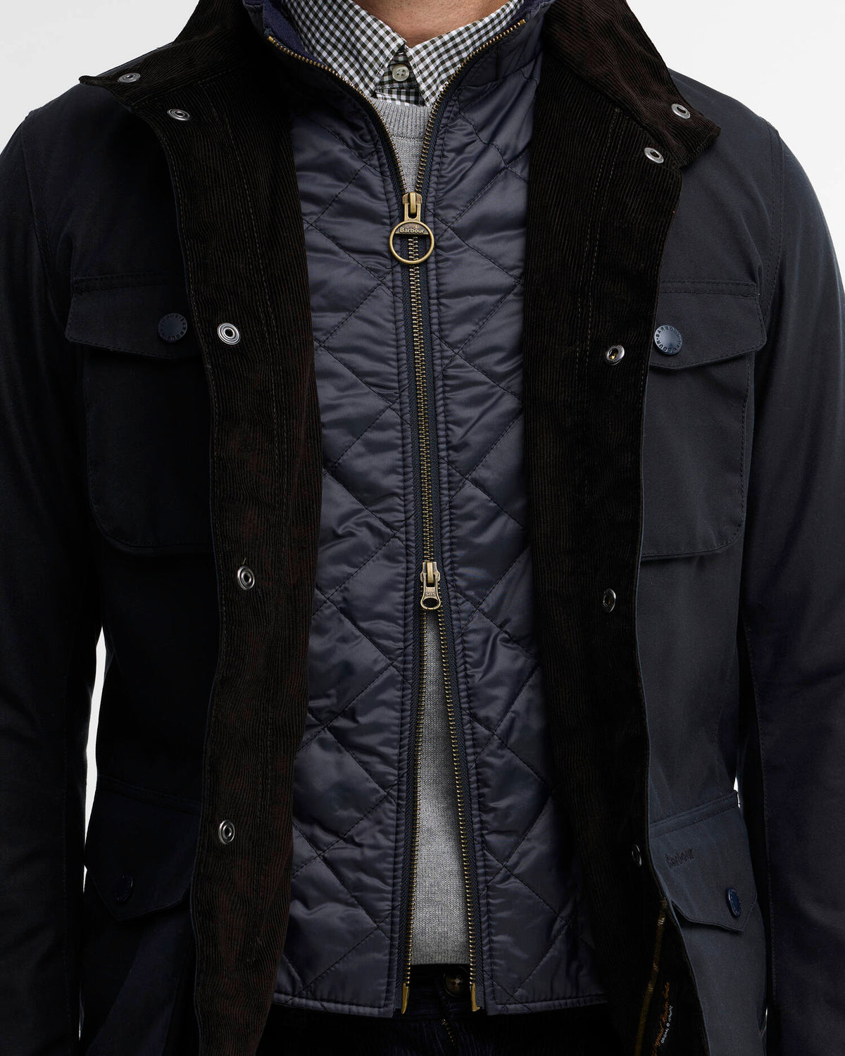 Barbour Ogston Wax Jacket - Navy