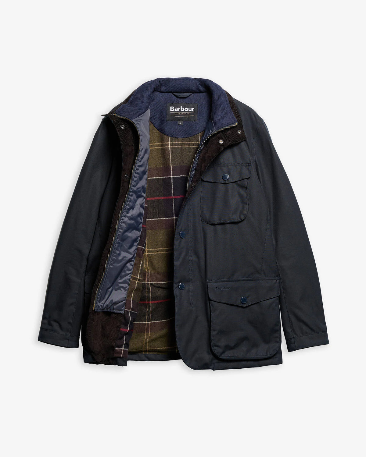 Barbour Ogston Wax Jacket - Navy