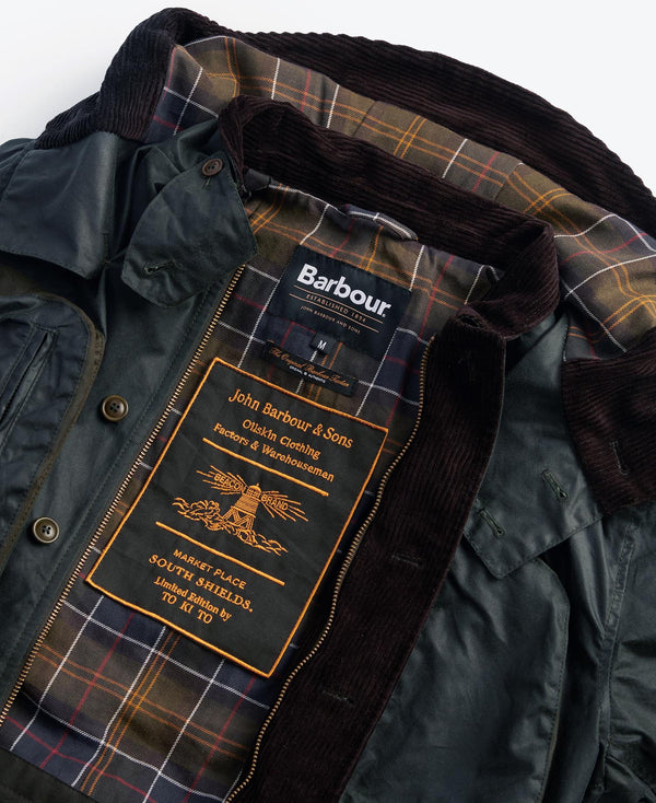 Barbour X TO KI TO Outland Wax Jacket - Green