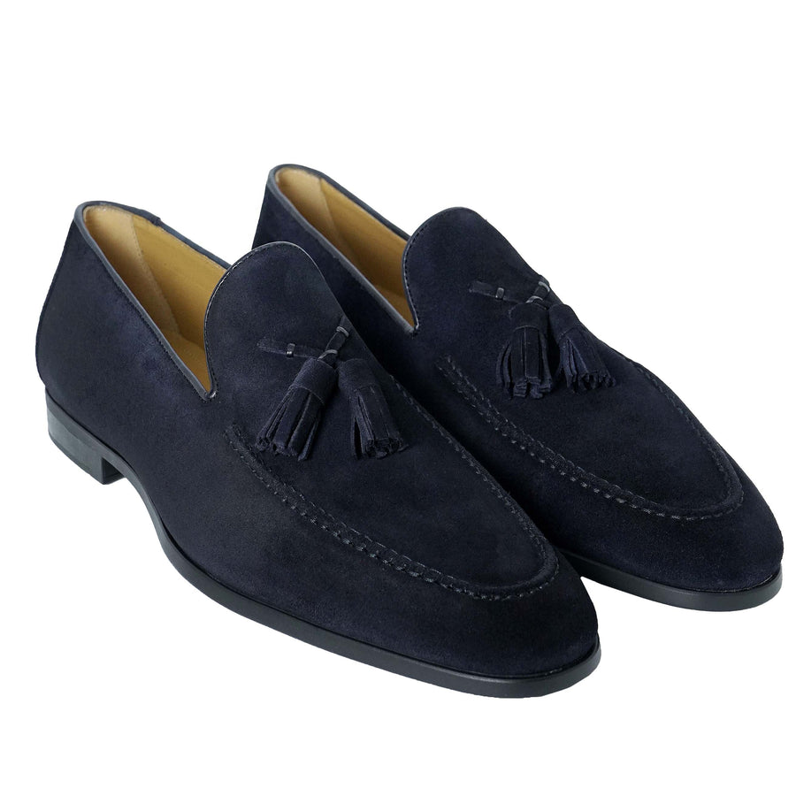 Magnanni Estepa II Suede Tassel Loafer - Navy