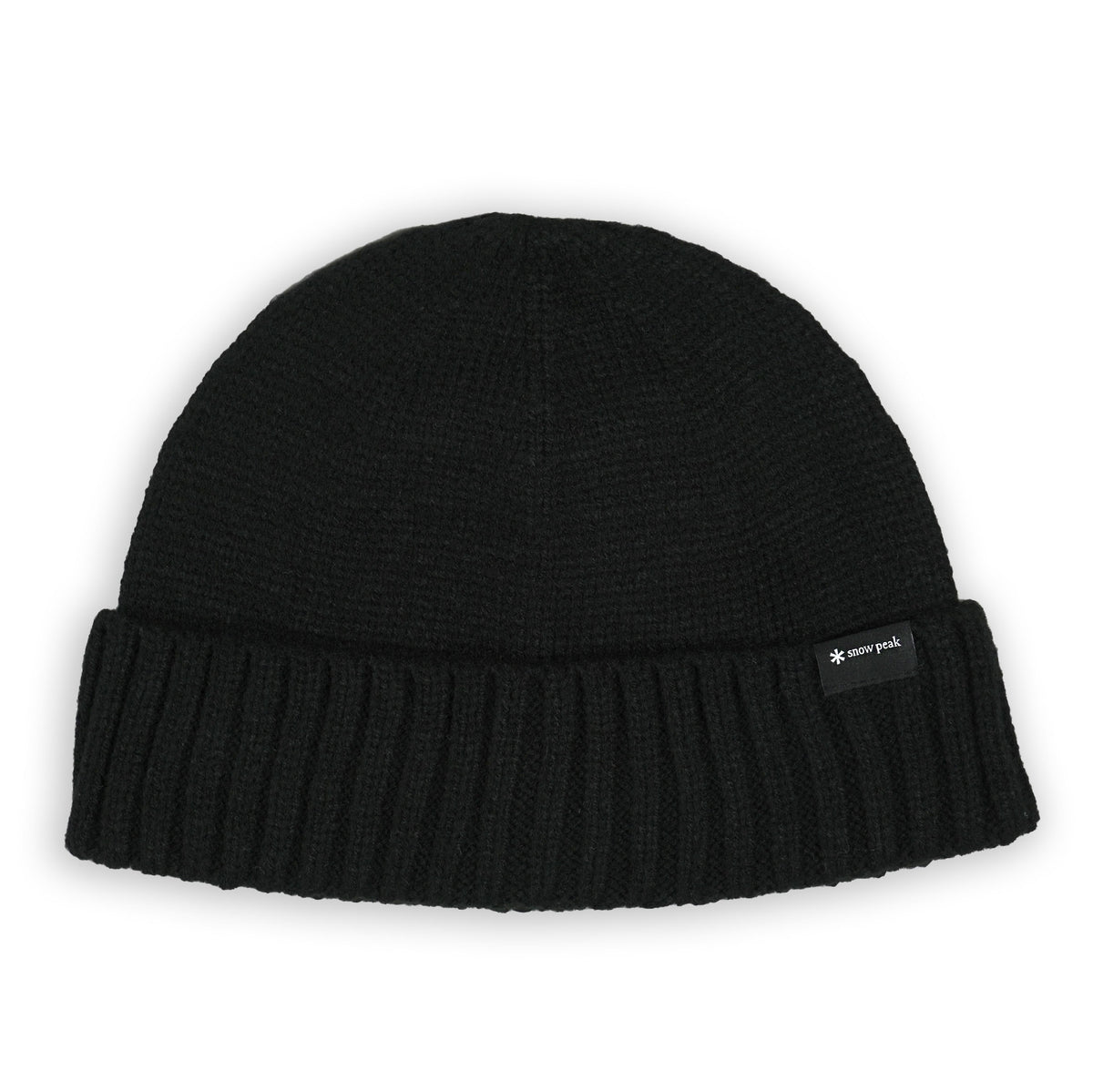 Snow Peak Knit Beanie Cap - Black