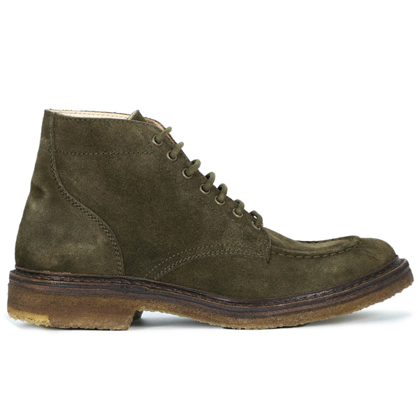 Astorflex Nuvoflex Moc Toe Ankle Boot Suede - Green