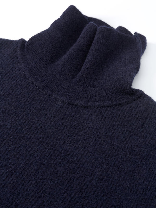 Oliver Spencer Talbot Roll Neck Jumper Hartwell Navy