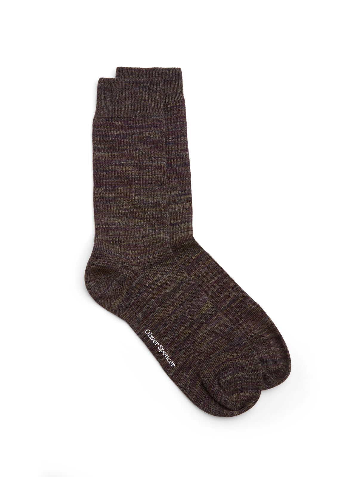 Oliver Spencer Miller Socks Dodd Purple Multi