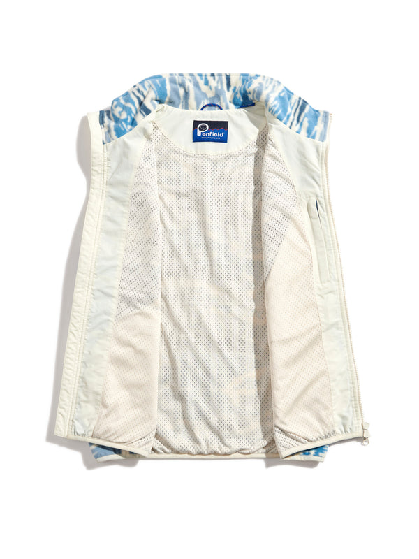 Penfield Bay Jacquard Microfleece Vest - Blue Camou