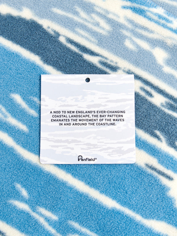 Penfield Bay Jacquard Microfleece Vest - Blue Camou