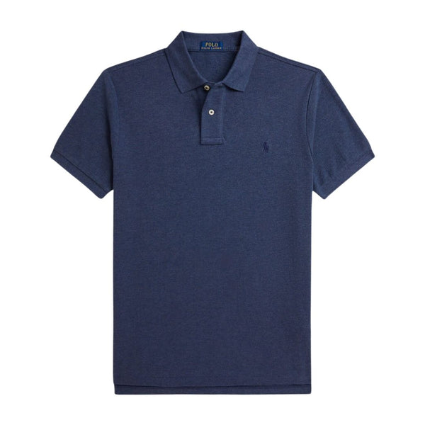 Polo Ralph Lauren Iconic Custom Slim Fit Mesh Polo - Blue