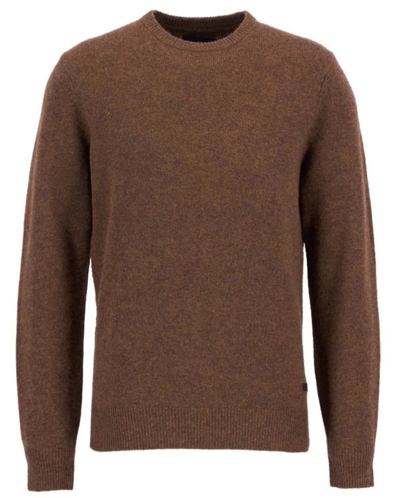 Barbour Essential Crew-Neck Jumper - Brown