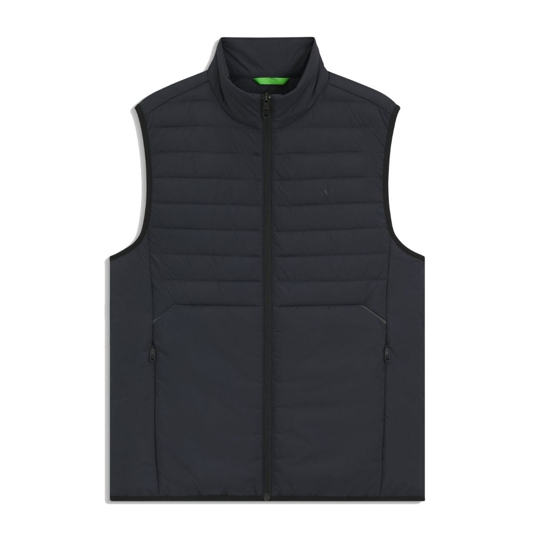 Boss Water-repellent gilet with decorative reflective accents - Navy