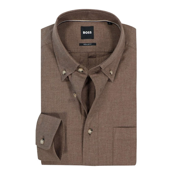 Boss Regular Fit Shirt - Brown