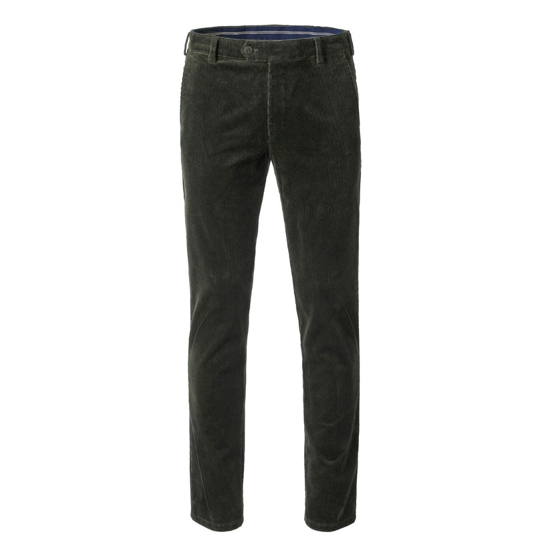 MEYER Roma Cotton Corduroy Trousers – Dark Green