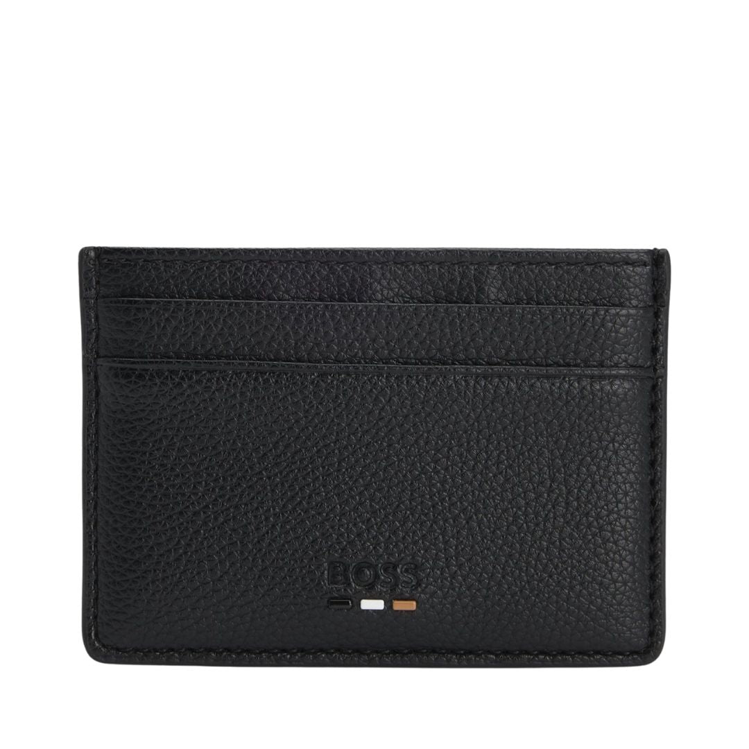 Boss Ray Card Holder Leather - Black