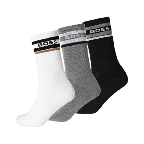 Boss 3Pk QS Rib Stripe Socks - MULTI