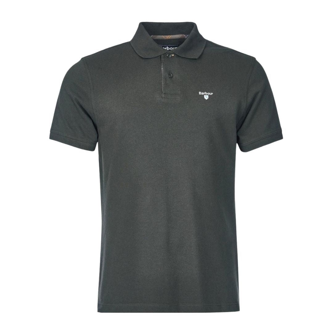 Barbour Tartan Pique Polo Shirt - Green