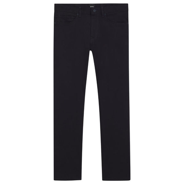 Boss Black Delaware slim-fit trousers in fade-resistant twill - Dk Blue