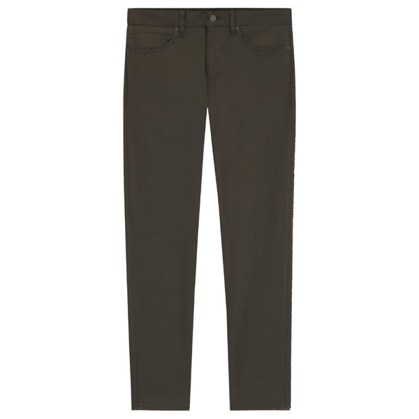Boss Delaware slim-fit trousers in fade-resistant twill - Green